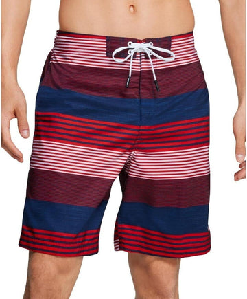 Speedo Mens 9" Beach Wear Swim Trunks Red Size XL