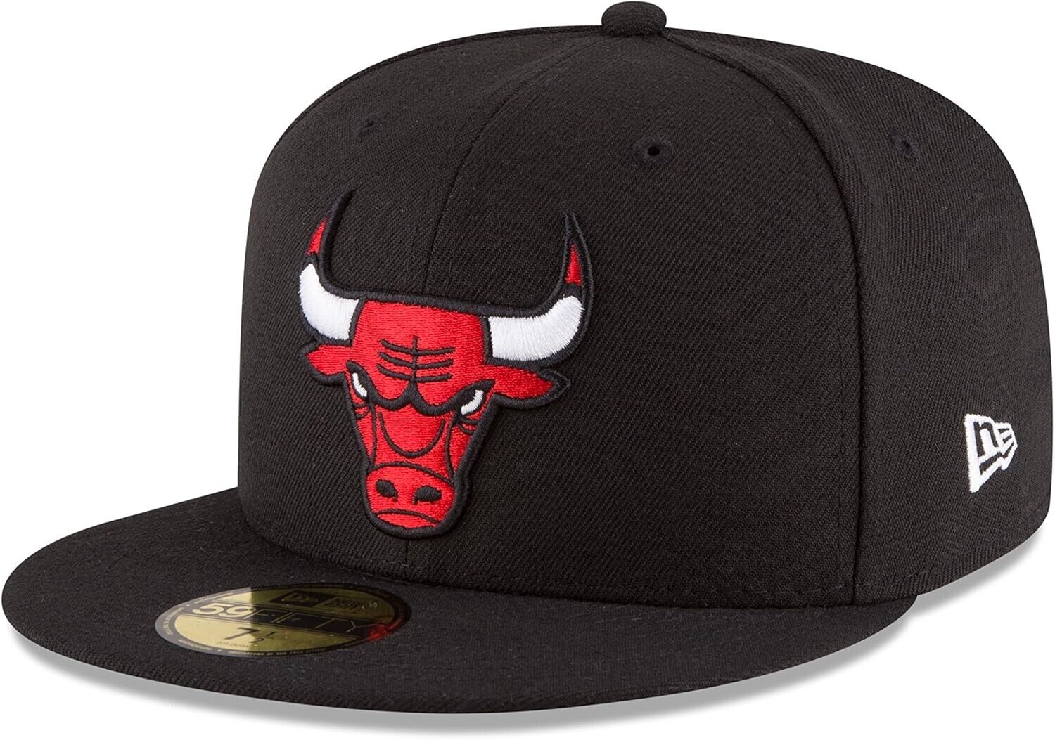 New Era NBA Men's Official 59FIFTY Fitted Cap Black Size 7 3/8 MSRP $45