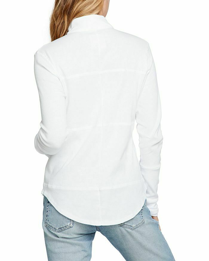 CHASER Cotton Slim-Fit Shirttail Jacket White Size S MSRP $68