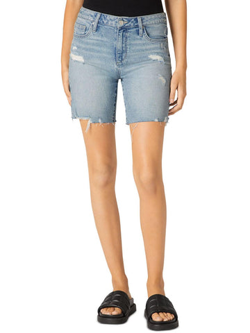 Joe's Womens Distressed Bermuda Cutoff Shorts Blue Size 27
