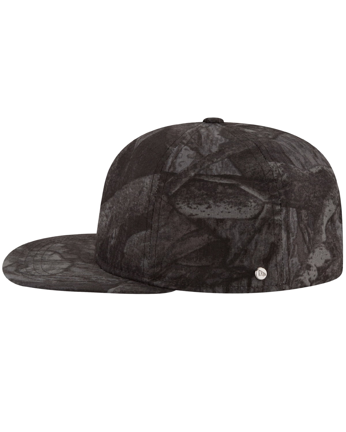 New Era Mens 9Twenty Tonal Camo Flat Brim Cap Black