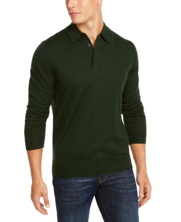 Club Room Men's Regular-Fit Sweater-Knit Ivy League Green Size L
