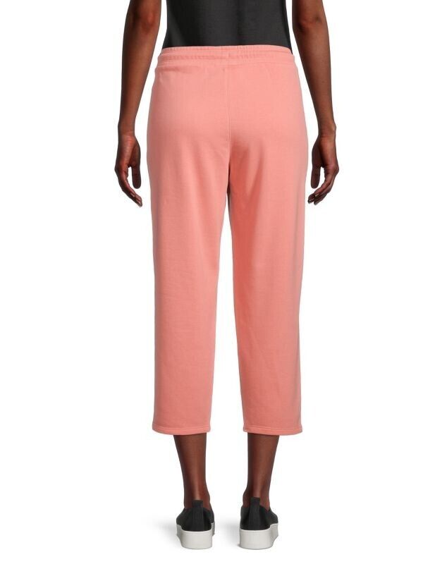 DKNY SPORT Drawstring Cropped Pants Pink Size XL MSRP $60