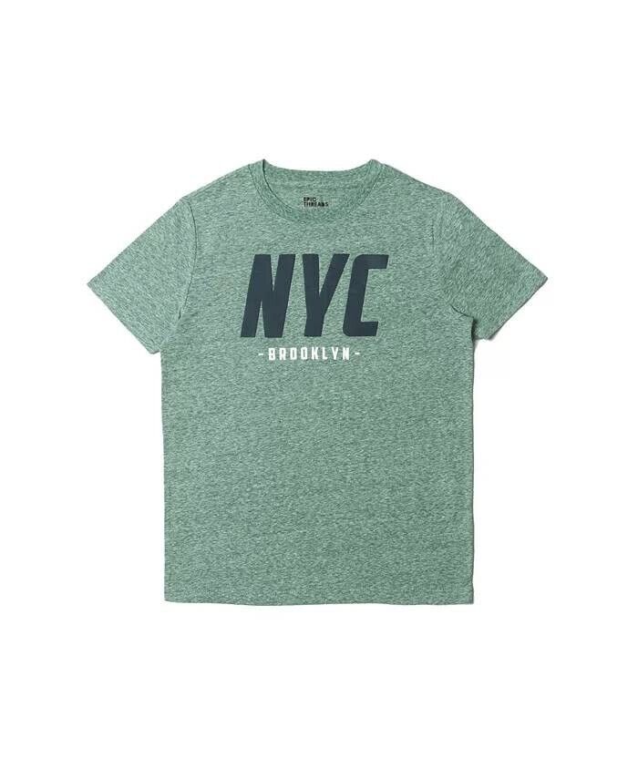 Epic Threads Big Boys Short Sleeve Text Tee Junebug Green Size XL (20)