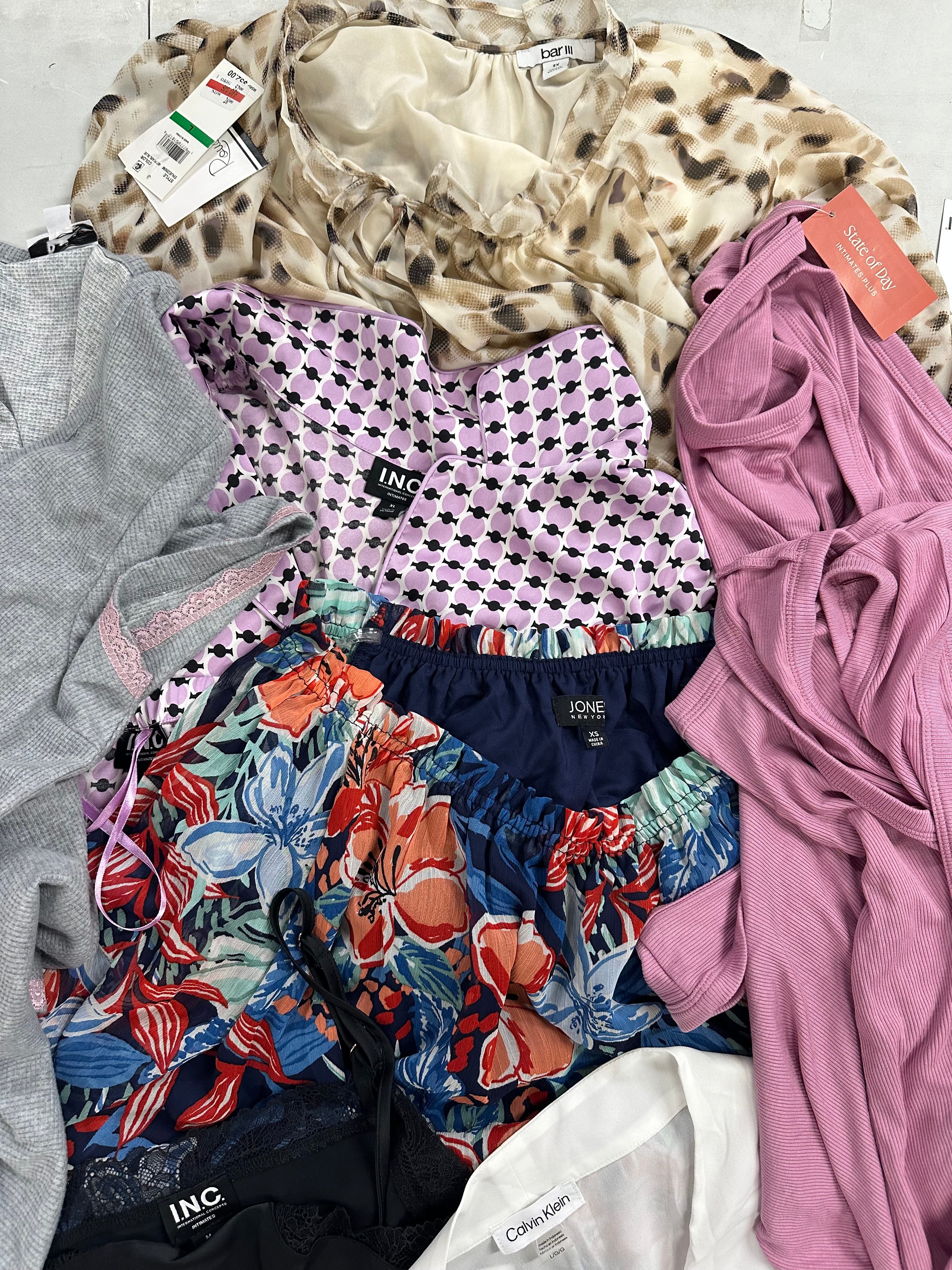 Women's Clothing Tops and Others Wholesale Lot, LAUREN RALPH LAUREN, NAUTICA, CALVIN KLEIN, JONES NEW YORK, ROUDELAIN and more, 17 items, Shelf Pulls, MSRP $1,023