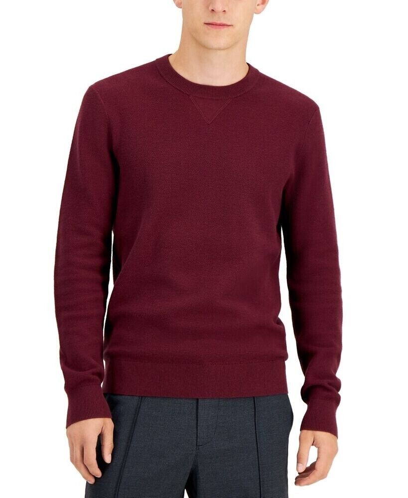 Michael Kors Men's Regular-Fit Solid Sweater Size XL Wine Red MSRP $128