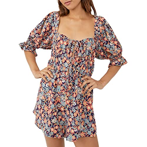 Free People Show Me Love Romper Navy Combo Size M (Women's 8-10)