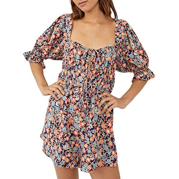 Free People Show Me Love Romper Navy Combo Size XL (Women's 14)