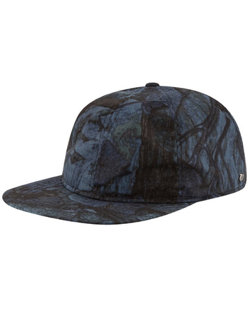 New Era Mens 9Twenty Tonal Camo Flat Brim Cap Navy