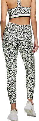 DKNY womens Printed Side-Striped Legging, Slate Heather, Size M MSRP $60