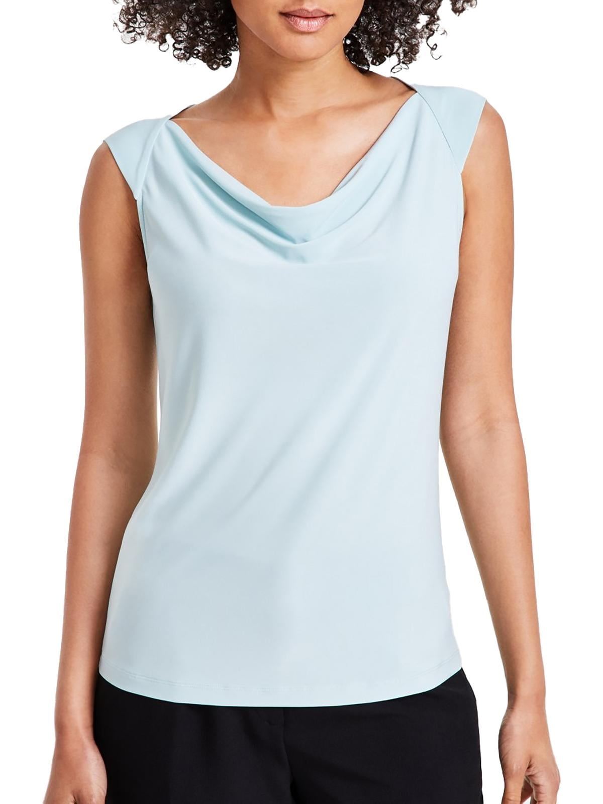 Kasper Womens Solid Blouse