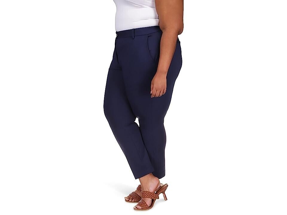 Michael Michael Kors High-Rise Ponte Pants Navy Blue Plus Size 24W MSRP $175