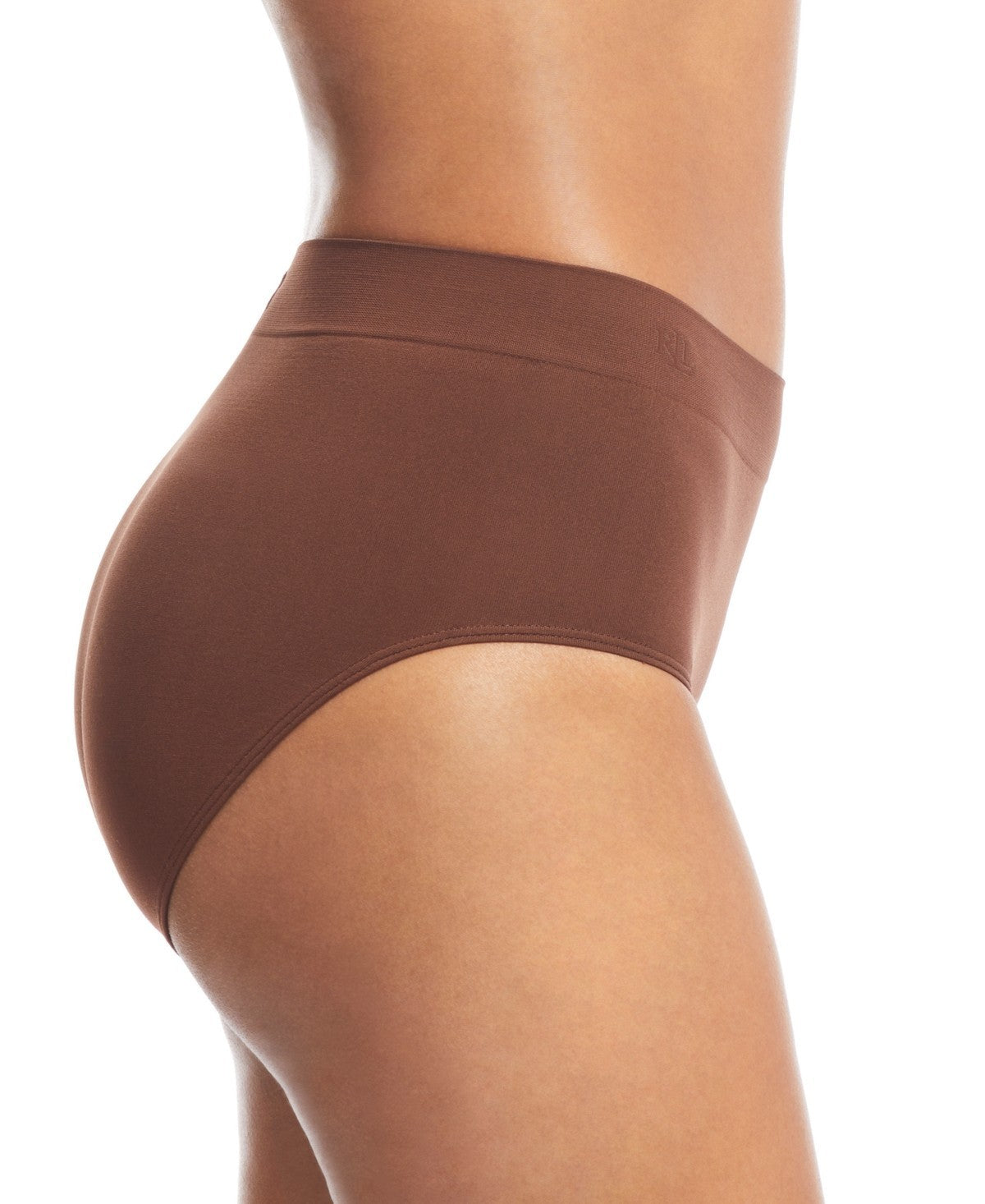 Lauren Ralph Lauren High-Rise Brief Underwear 4L0012 Brown Size M