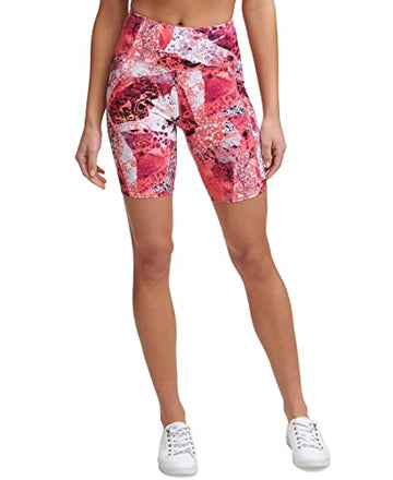 Calvin Klein Performance High-Waist Bike Shorts X-Small, Carboante Berry Size XS