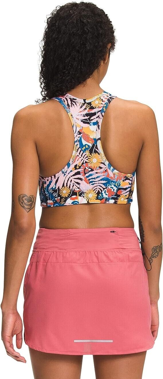 THE NORTH FACE Printed Midline Bra Pink Size XS MSRP $50