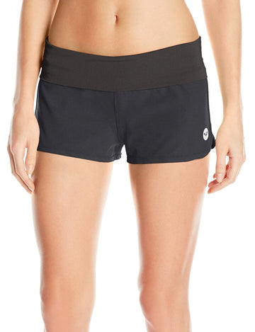 Roxy Women's Swimwear Boardshorts Anthracite Plus Black Size XXL