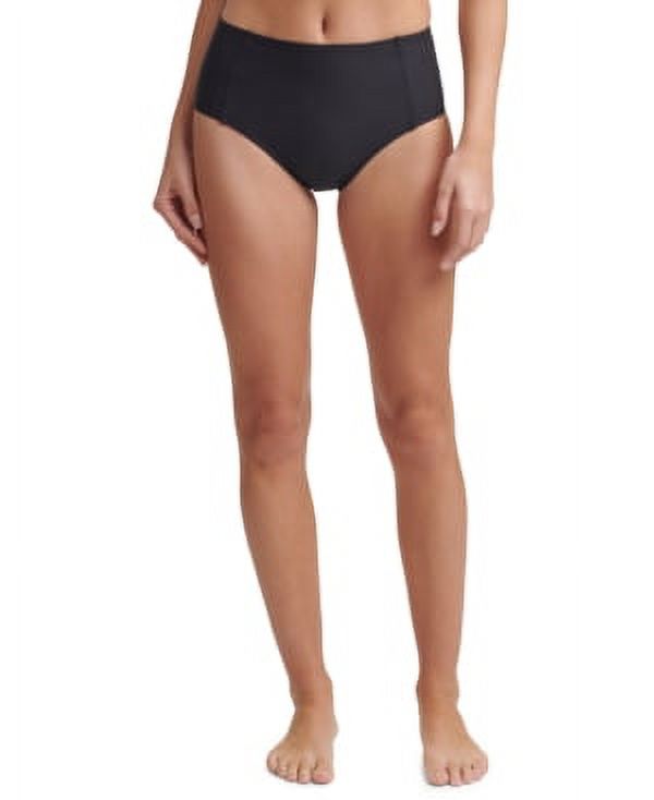 Dkny Women's Seahigh Waist Bikini Bottoms Swimsuit Black Size 2XL