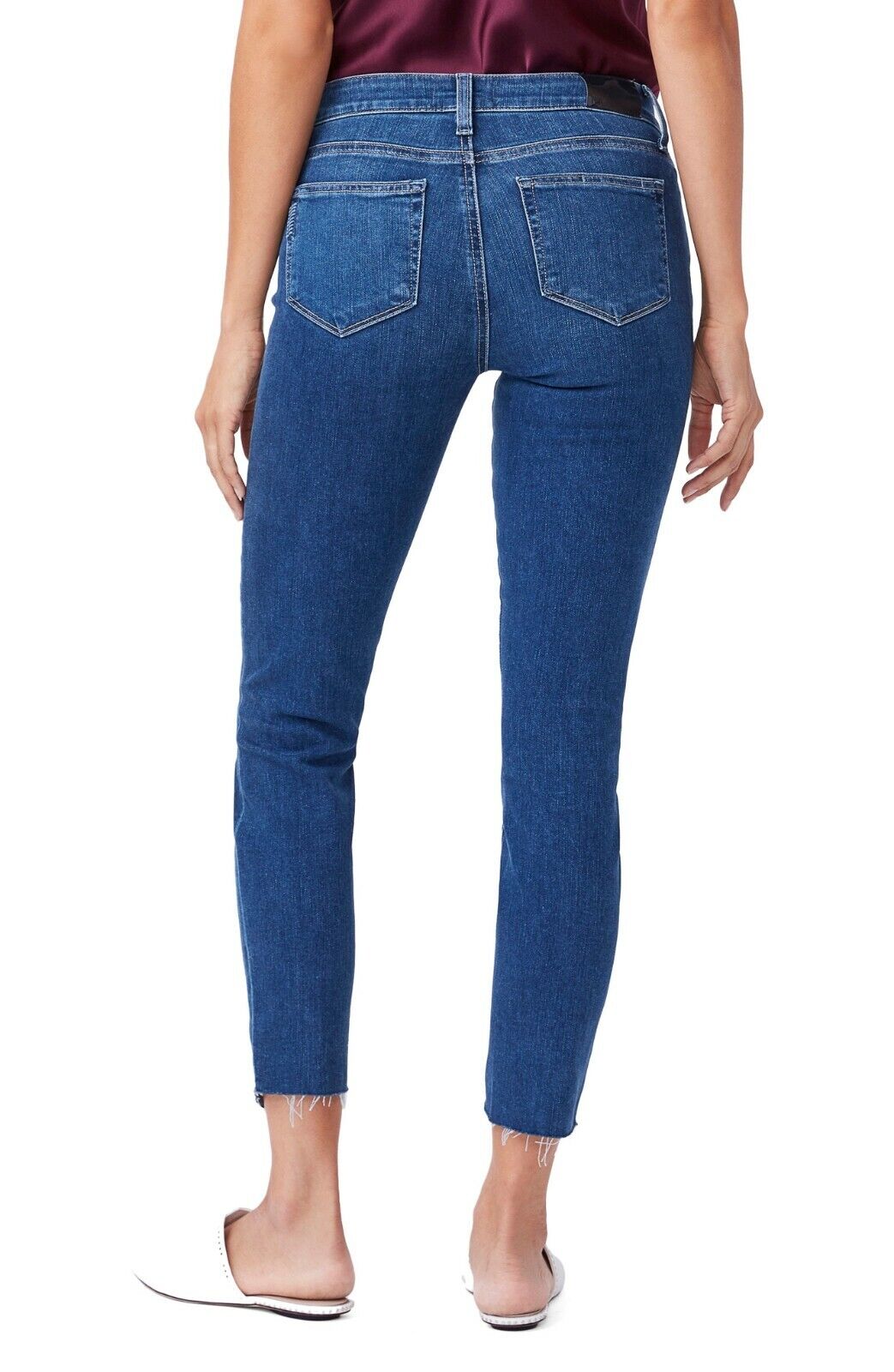 PAIGE DENIM Verdugo Mid Rise Twist Inseam Ankle Skinny Jeans Size 30