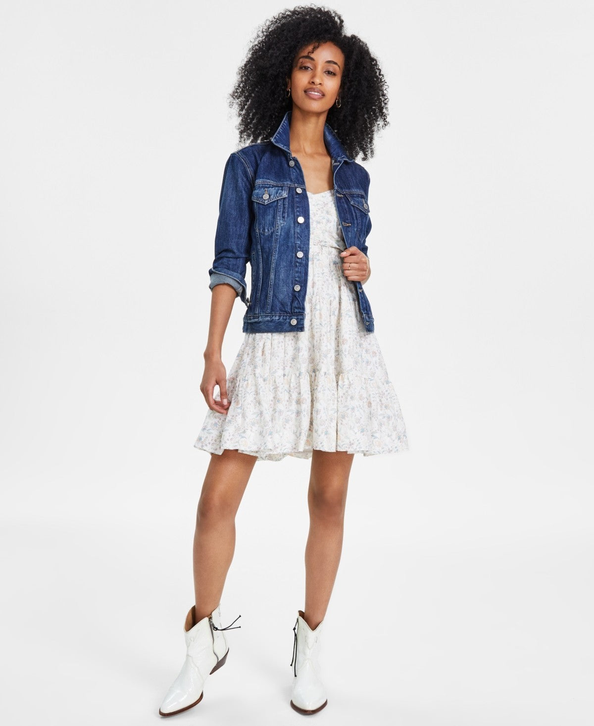 Lucky Brand Women's Sweetheart-Neck Cinched-Bodice Mini Dress Ivory Size XL $99