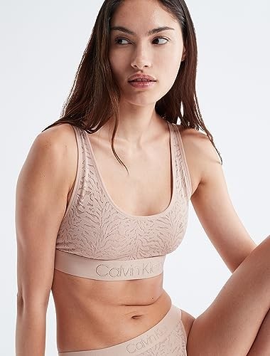 Calvin Klein Women's Intrinsic Unlined Bralette QF7340 Beige Size XS MSRP $40