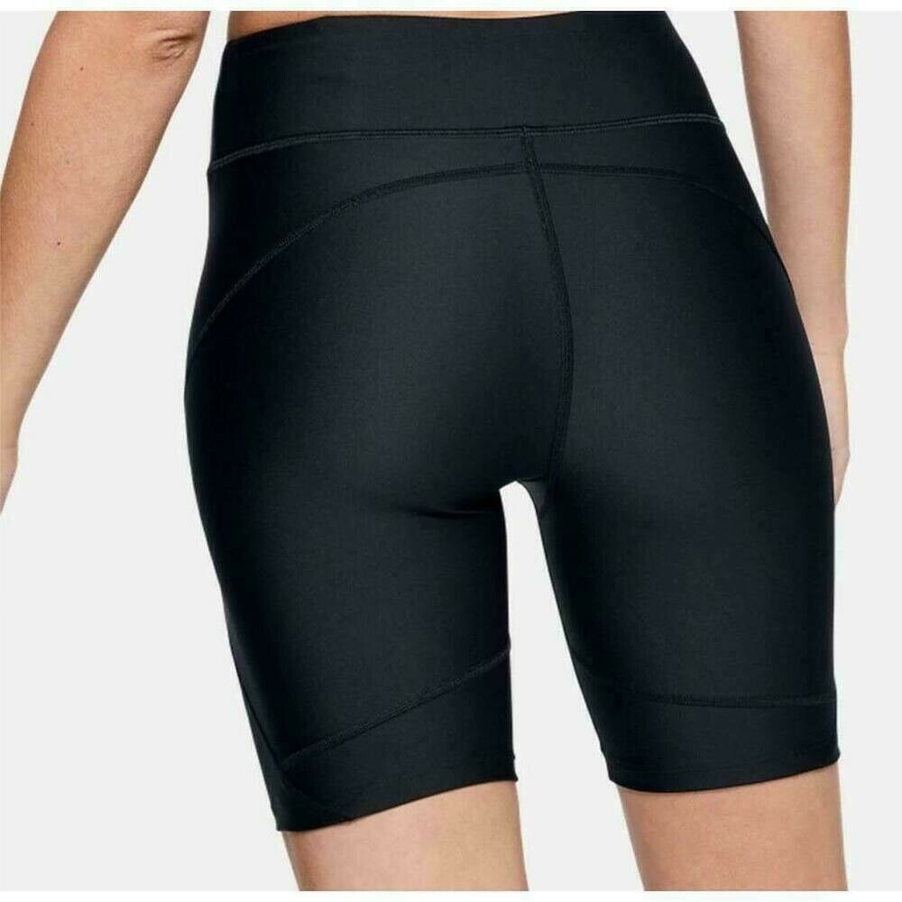 Under Armour Women's HeatGear Compression Bike Shorts Black Size XS MSRP $35