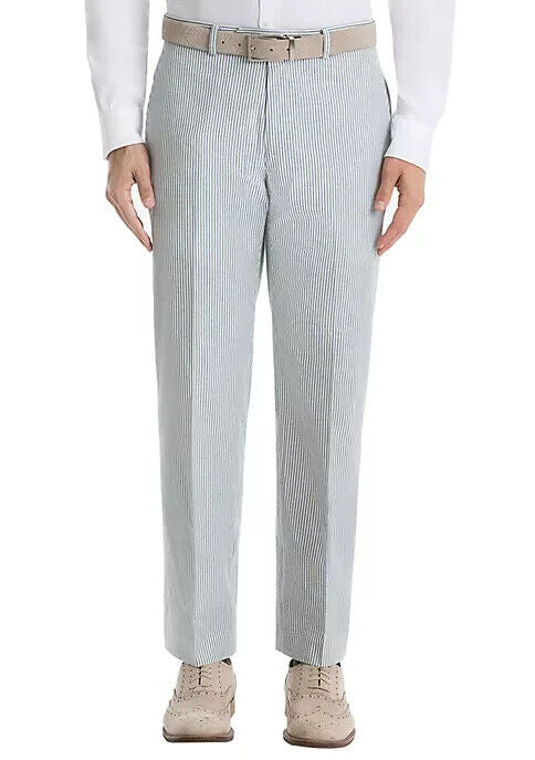 Lauren Ralph Lauren Blue Stripe Cotton Suit Separate Pants Blue White Size 44X30