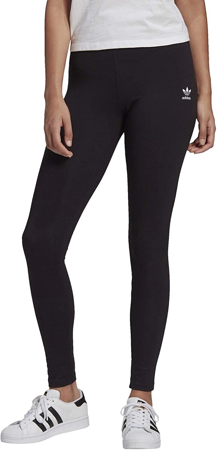 adidas Originals Women's High-Waist Full Length Leggings Black Size XS MSRP $35