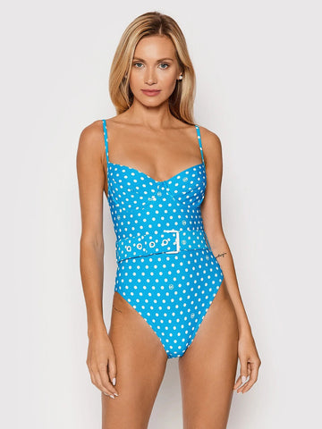 MICHAEL MICHAEL KORS Blue CYAN U-WIRE ONE PIECE Blue Size 6 MSRP $130