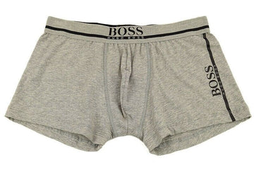 HUGO BOSS Mens Trunk Underwear Cotton Stretch Gray Size M MSRP $28