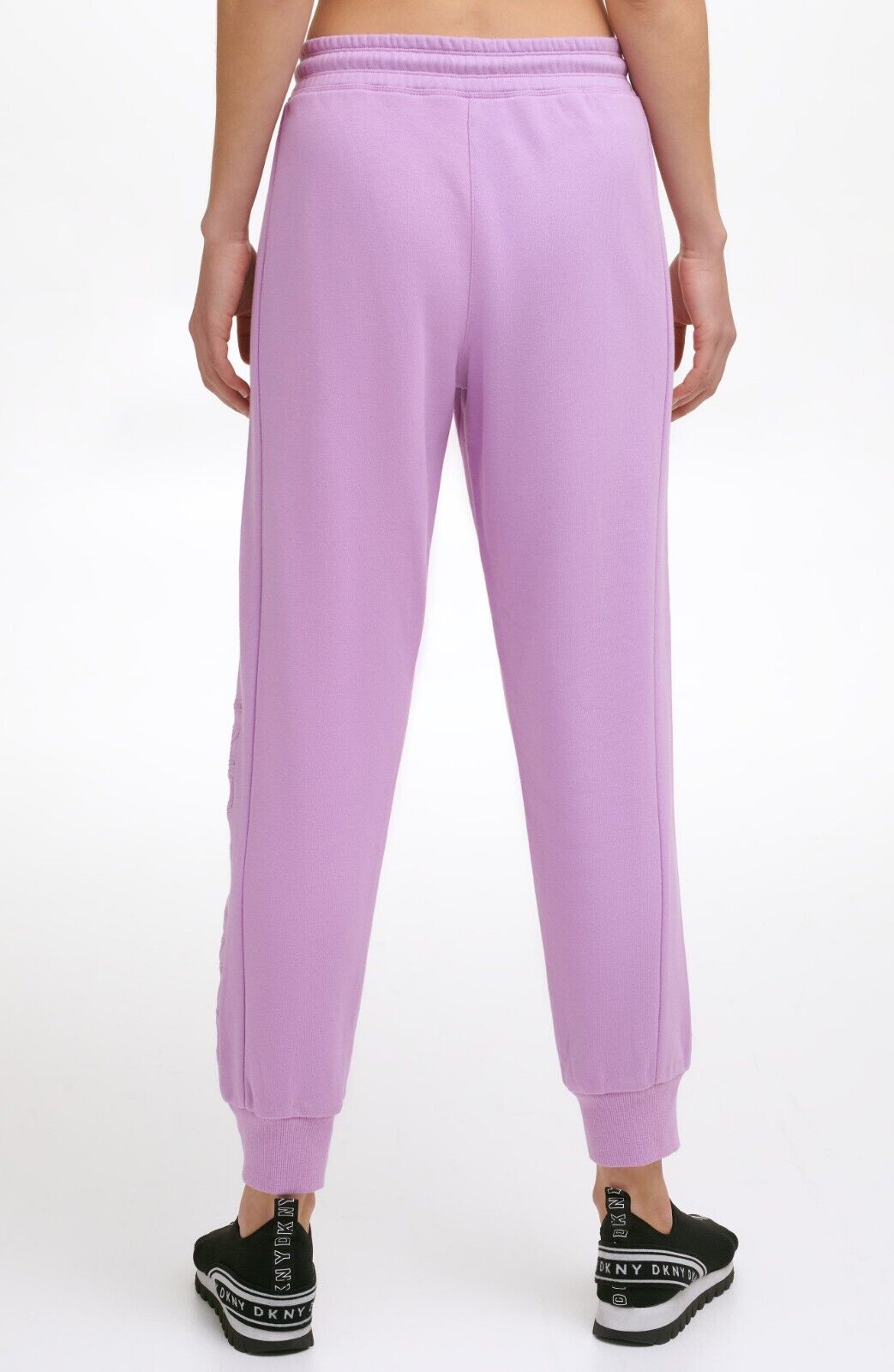 DKNY SPORT Womens Logo Cotton Joggers purple Size L MSRP $60