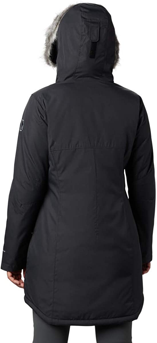 Columbia Women's Suttle Mountain Long Insulated Jacket Size 2X Black