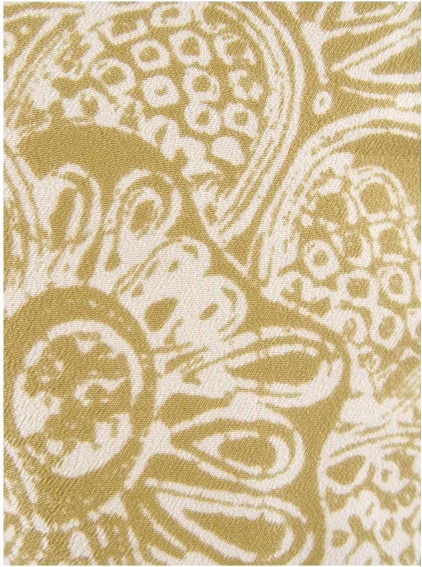 MICHAEL Michael Kors Women's Paisley-Print Ruffled Top (Size S, Beige Khaki)