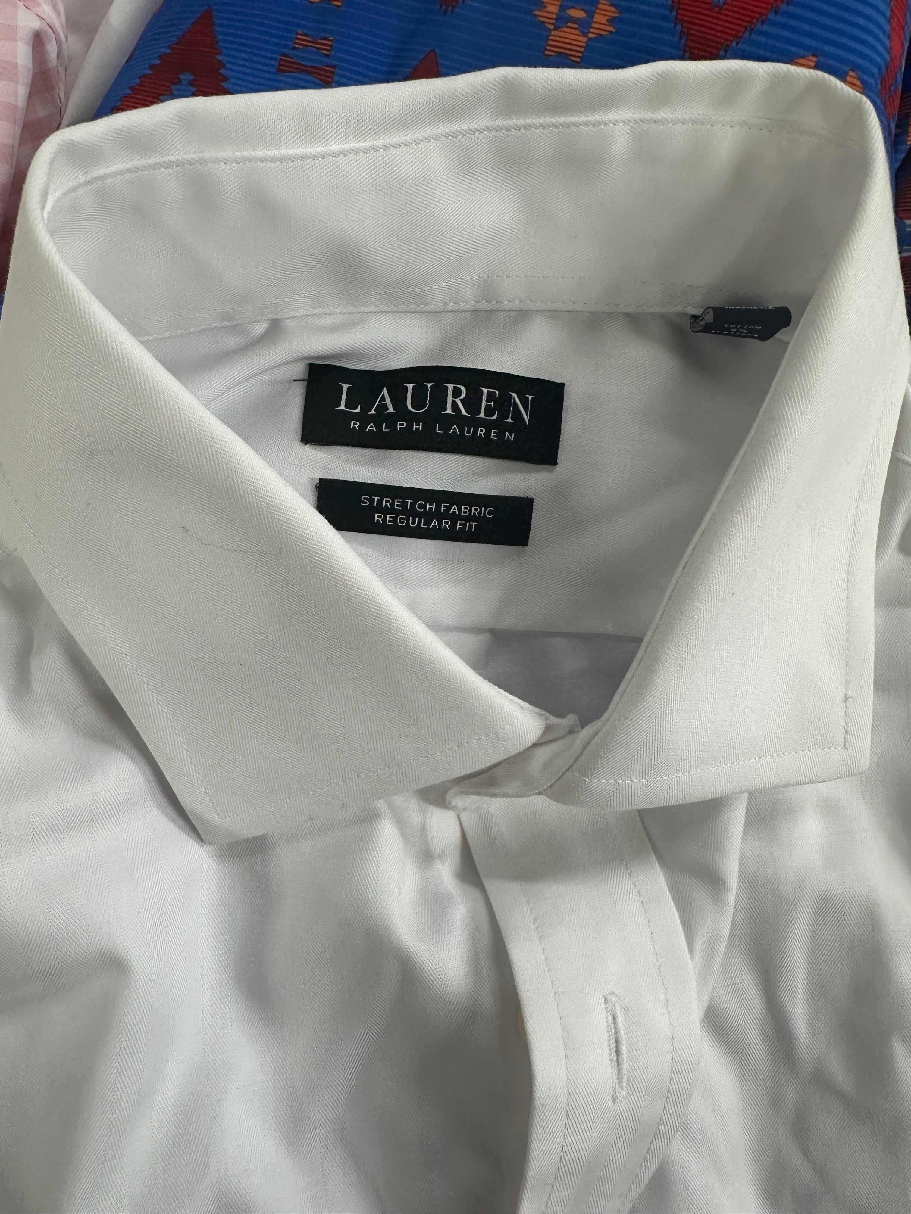 Men's Clothing Dress Shirts & Jacket Wholesale Lot, RALPH LAUREN, CALVIN KLEIN, VAN HEUSEN and CLUB ROOM, 7 items, Shelf Pulls, MSRP $594