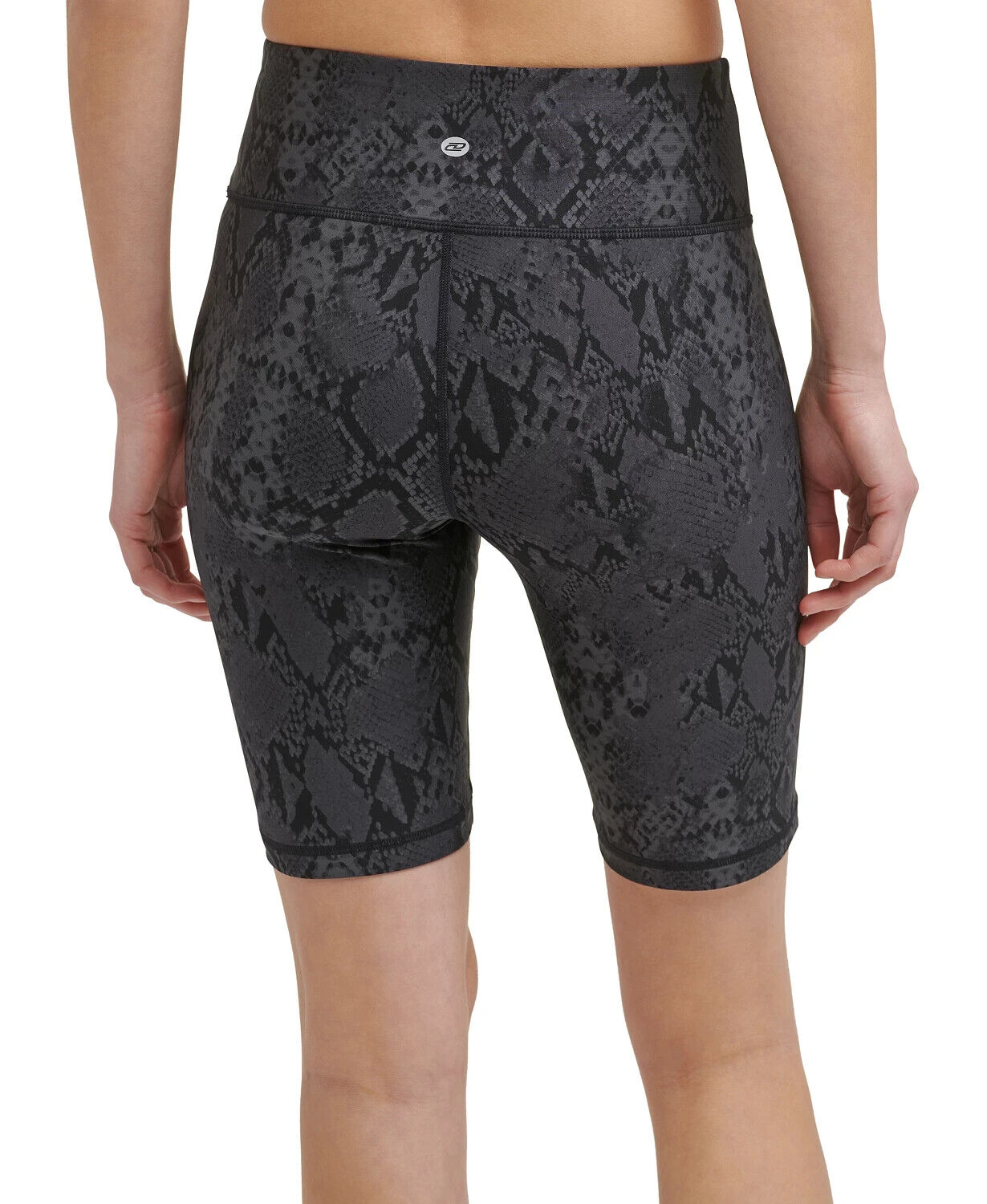 Dkny Sport Women's Snake-Embossed Bike Shorts Black Size XS MSRP $45