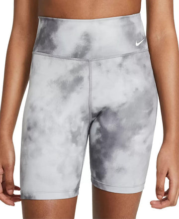 Nike One Women's Sky-Dyed Active Shorts Gray Size L MSRP $45