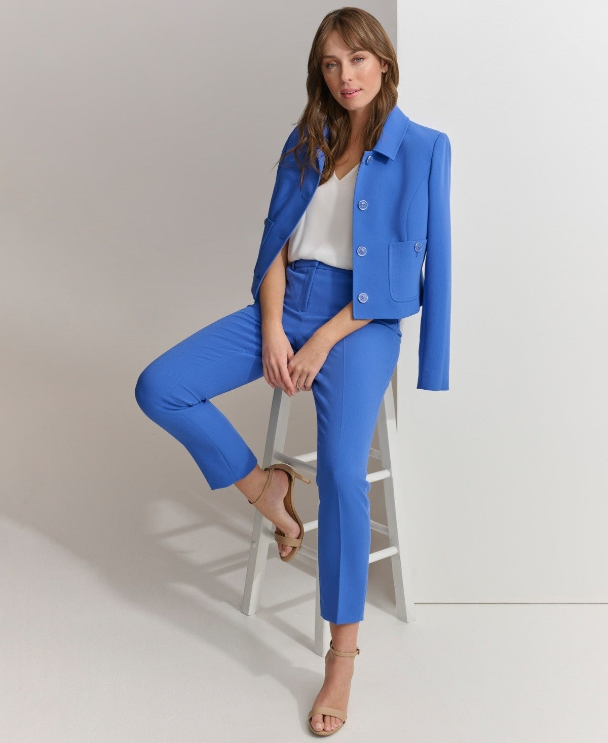 Tommy Hilfiger Women's Patch-Pocket Blue Cropped Jacket ONLY Size 12 NWOT $149