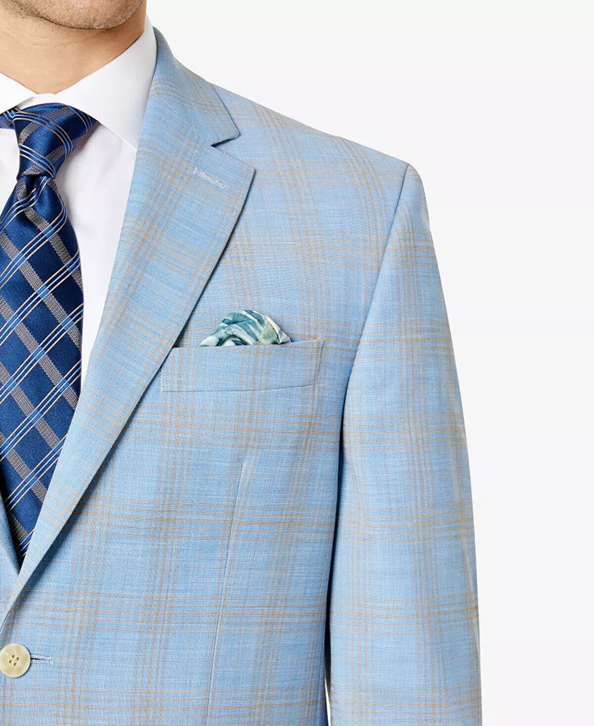 SEAN JOHN Men's Classic-Fit Suit Jacket Blazer Blue Size 36S MSRP $360