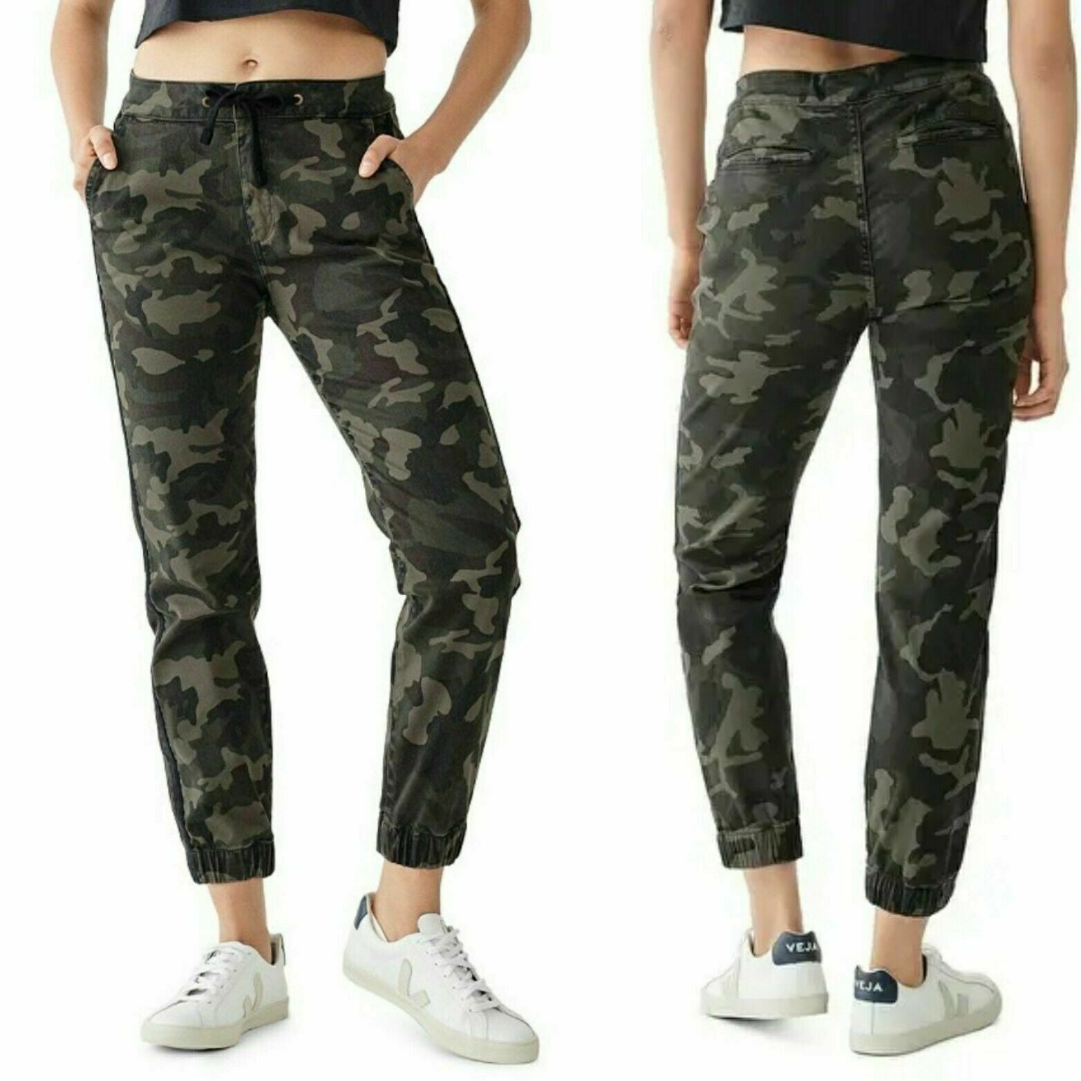 DL1961 Gwen Camouflage Jogger Pants Size 30 Green MSRP $169