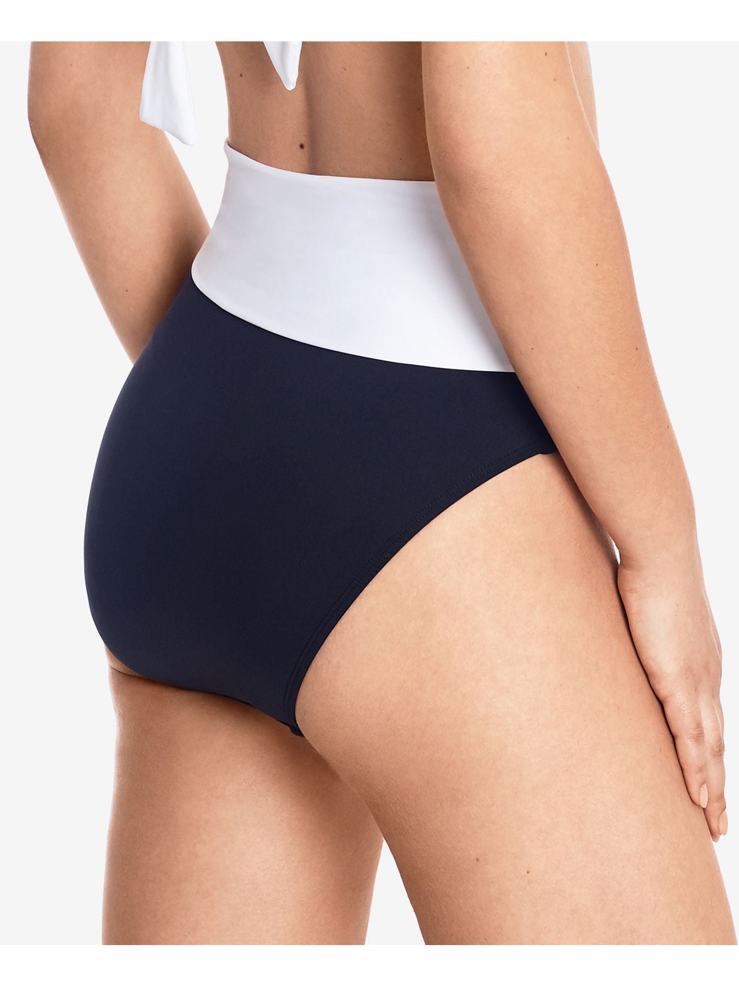 LAUREN RALPH LAUREN Black Bikini Moderate Tie High Waisted Swimsuit Bottom 6