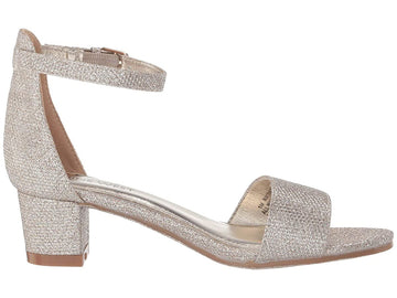Nine West Kids Tess (Little Kid/Big Kid) Gold Mesh Heels Size 5