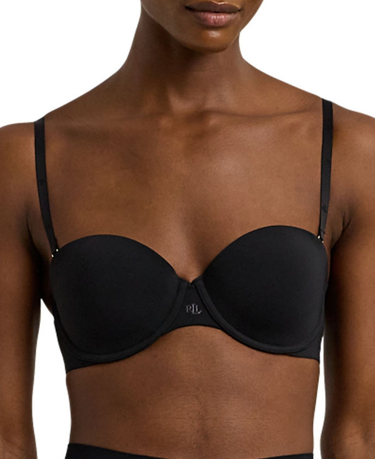 Lauren Ralph Lauren Smoothing Strapless Bra 4L0056 Black Size 40C MSRP $68