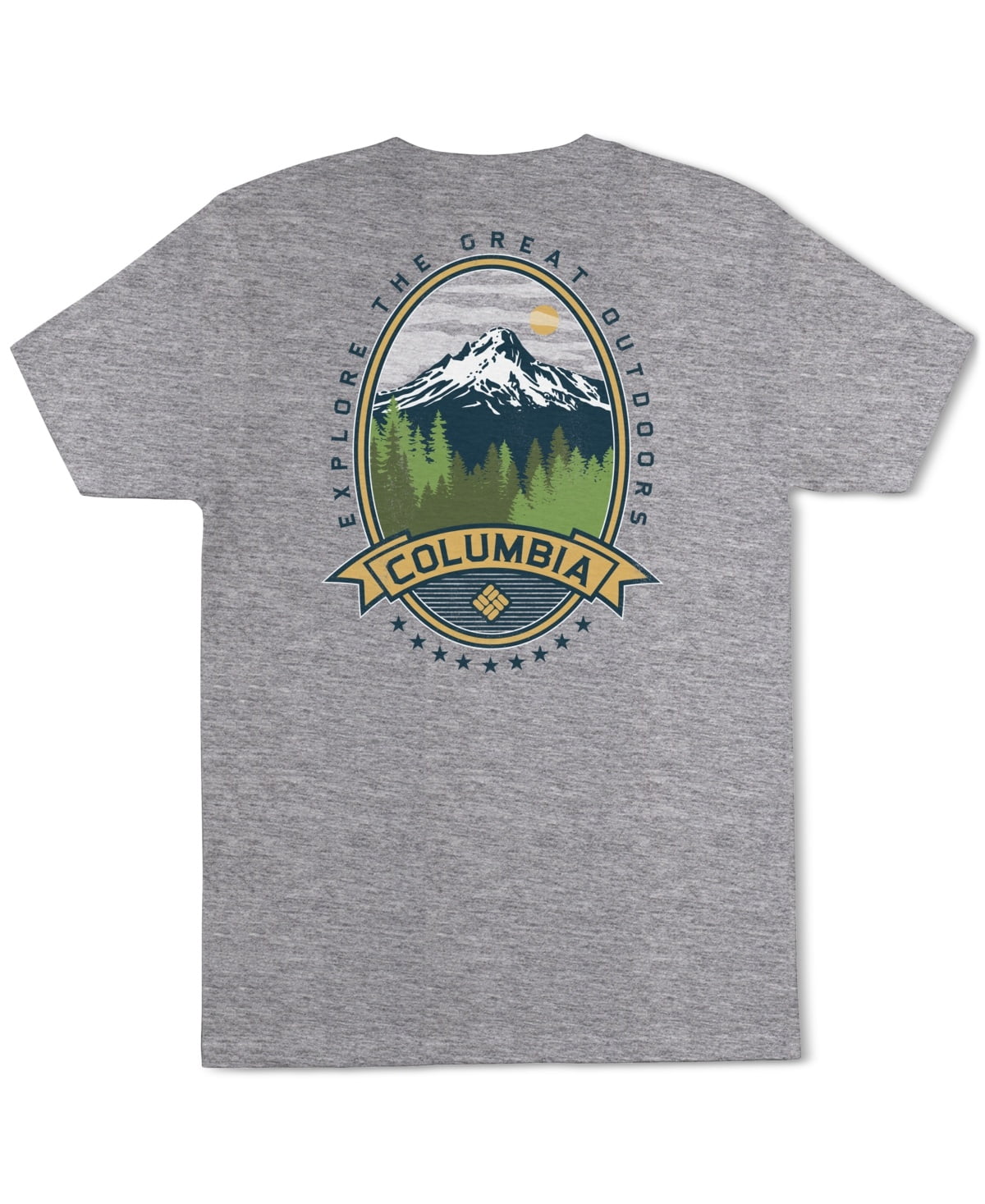 Columbia Mens Regular fit Short Sleeve T-Shirt Shirt Medium Grey Solid