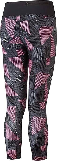 Ronhill Women's Life Crop Tight Black Pink Size 10