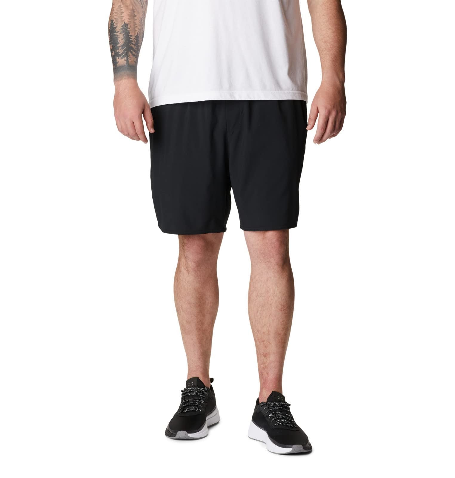 Columbia Mens Regular fit Casual Shorts Size M - 8 Inseam Black Solid MSRP $60