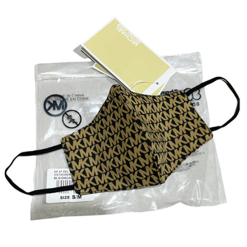 Michael Kors Face Mask S/M Cotton Signature (Black/Dark Camel)