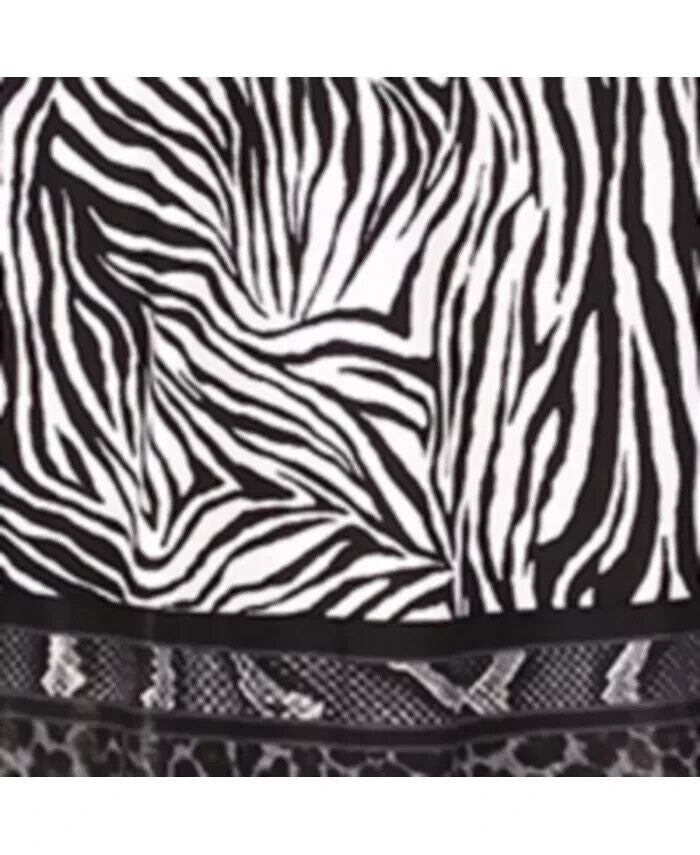 Michael Michael Kors Plus Size Animal Print Dress Black White Size 2X MSRP $125