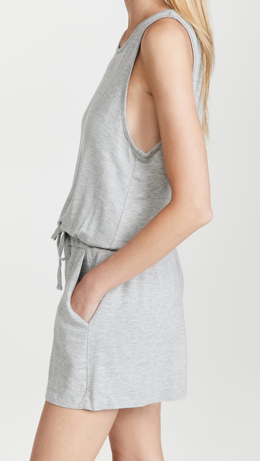 Splendid Women's Kona Romper, Lt HTR Grey, Size XS