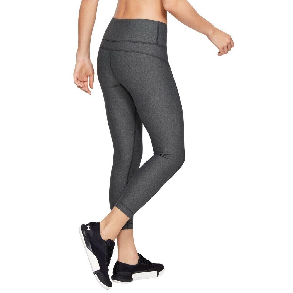 Under Armour HeatGear Hi-Rise Crop Leggings Womens gray Size XS MSRP $60