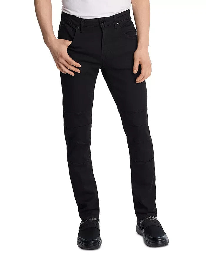 KARL LAGERFELD Men's PARIS Moto Pants Black Size 36 SALE MSRP $149