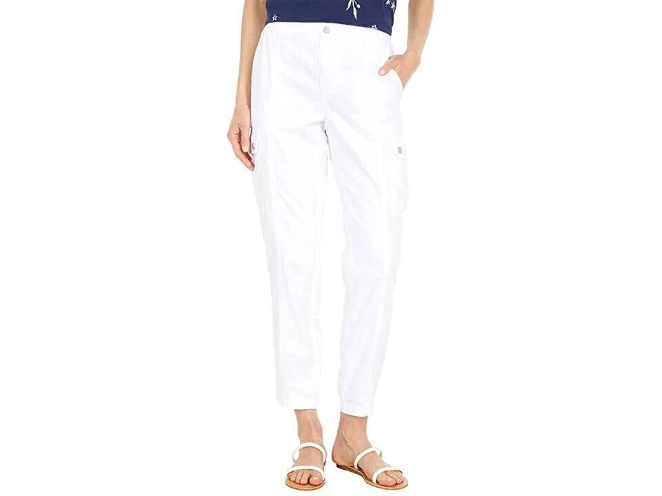 Sanctuary Skylar Cargo Pants White Women's Size 34 MSRP $119